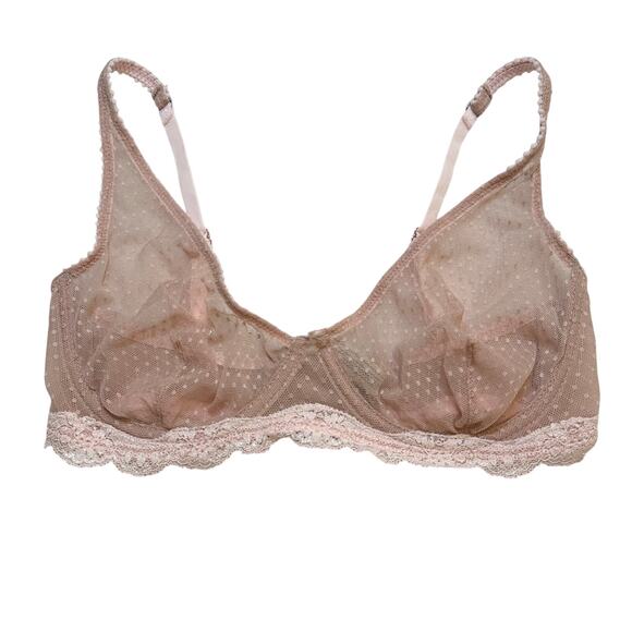 NEW Free People Soft Pink Lace Bra sz 34D - Picture 1 of 6